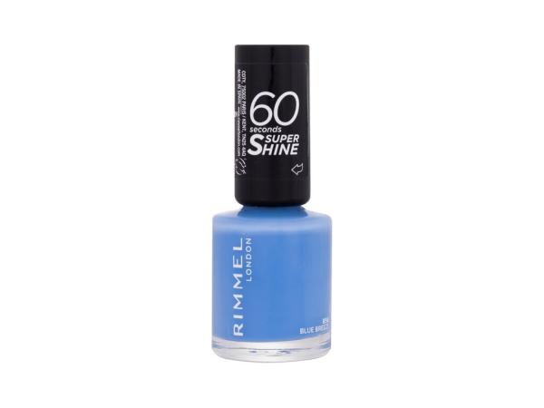 Rimmel London 60 Seconds Super Shine 856 Blue Breeze (W) 8ml, Lak na nechty