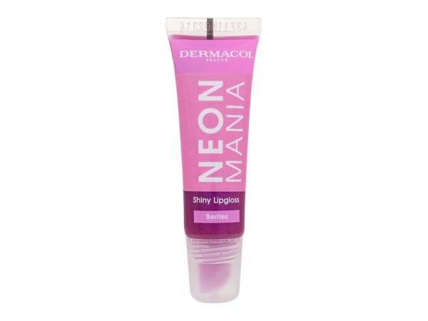 Dermacol Neon Mania Shiny Lipgloss Berries (W) 10ml, Lesk na pery