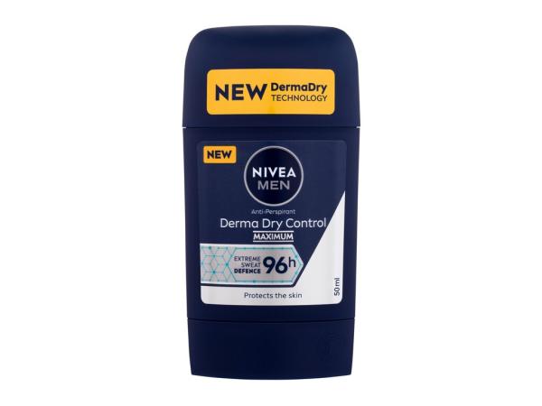 Nivea Men Derma Dry Control (M) 50ml, Antiperspirant 96h