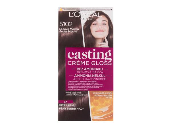 L'Oréal Paris Casting Creme Gloss 5102 Iced Mocha (W) 48ml, Farba na vlasy