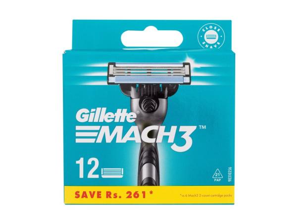 Gillette Mach3 (M) 12 ks, Náhradné ostrie XXL