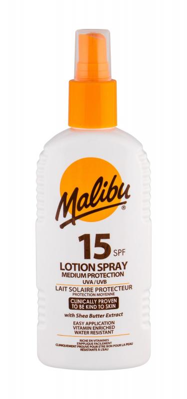 Malibu Lotion Spray (U) 200ml, Opaľovací prípravok na telo SPF15
