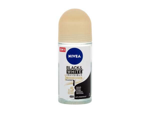 Nivea Black & White Invisible Silky Smooth (W) 50ml, Antiperspirant 48h