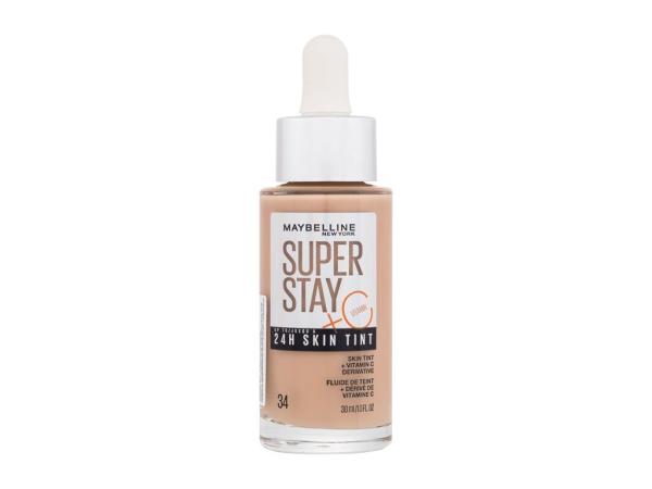 Maybelline Superstay 24H Skin Tint + Vitamin C 34 (W) 30ml, Make-up