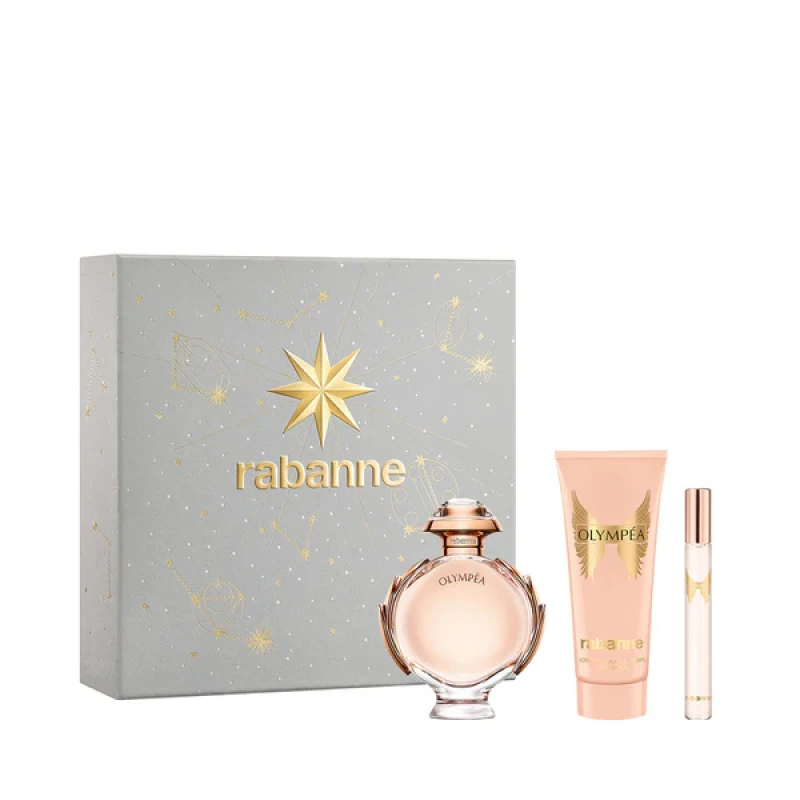Paco Rabanne Olympéa EdP 80ml + Telové mlieko 100ml + EdP 10ml, Darčeková sada (W)