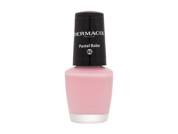 Dermacol Mini Pastel 02 Pastel Babe (W) 5ml, Lak na nechty