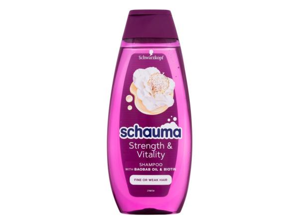 Schwarzkopf Schauma Strength & Vitality Shampoo (W) 400ml, Šampón