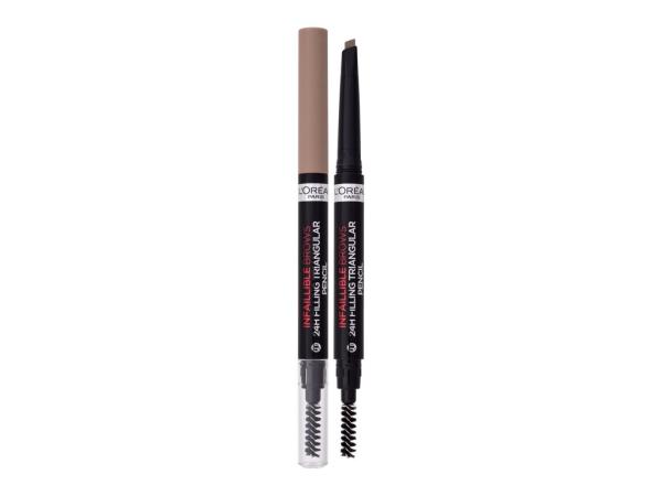 L'Oréal Paris Infaillible Brows 24H Filling Triangular Pencil 07 Blonde (W) 1ml, Ceruzka na obočie