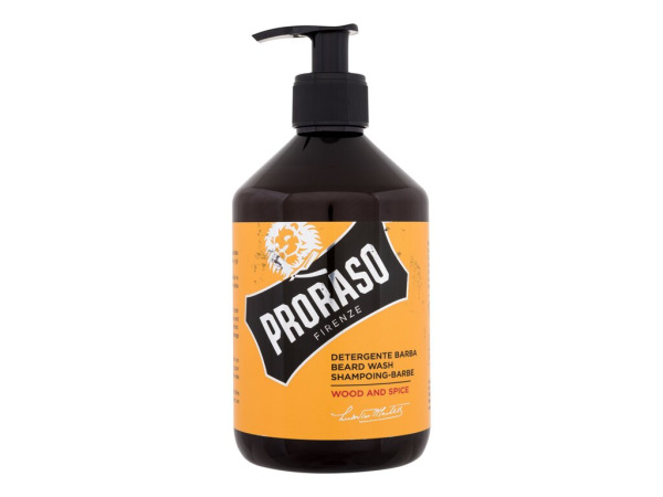 PRORASO Wood & Spice Beard Wash (M) 500ml, Šampón na fúzy