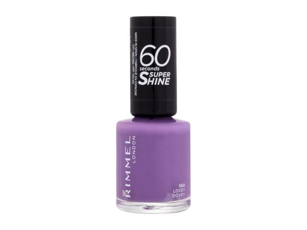 Rimmel London 60 Seconds Super Shine 560 Lovey Dovey (W) 8ml, Lak na nechty