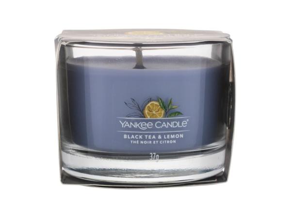 Yankee Candle Black Tea & Lemon (U) 37g, Vonná sviečka