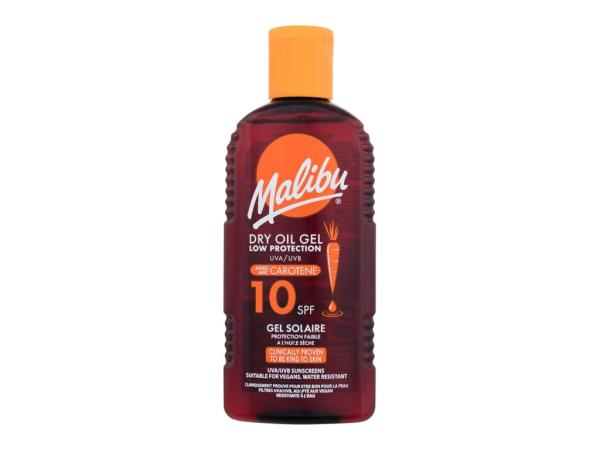 Malibu Dry Oil Gel With Carotene (U) 200ml, Opaľovací prípravok na telo SPF10