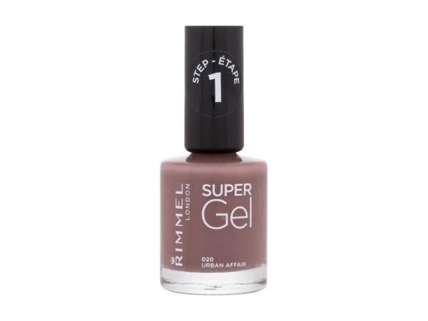 Rimmel London Super Gel STEP1 020 Urban Affair (W) 12ml, Lak na nechty
