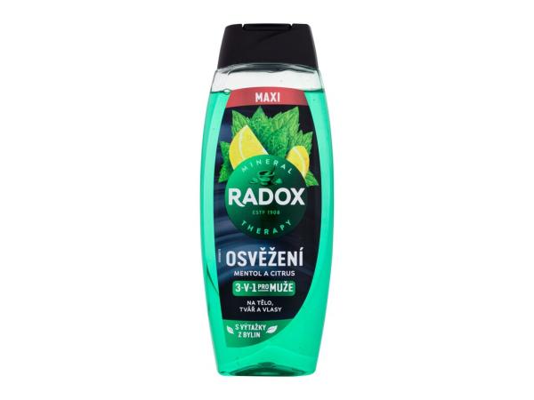 Radox Menthol And Citrus 3-in-1 Shower Gel Refreshment (M)  450ml, Sprchovací gél