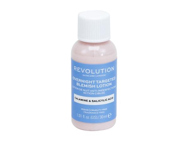 Revolution Skincare Calamine & Salicid Acid Overnight Targeted Blemish Lotion (W)  30ml, Lokálna starostlivosť