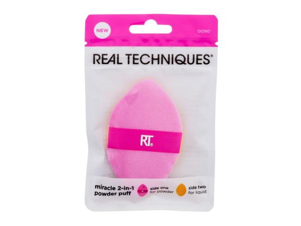 Real Techniques Miracle 2-In-1 Powder Puff (W) 1ks, Aplikátor