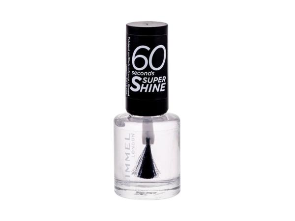 Rimmel London 60 Seconds Super Shine 740 Clear (W) 8ml, Lak na nechty