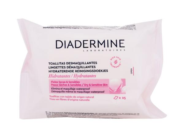 Diadermine Cleansing Wipes Hydrating (W)  25ks, Čistiace obrúsky
