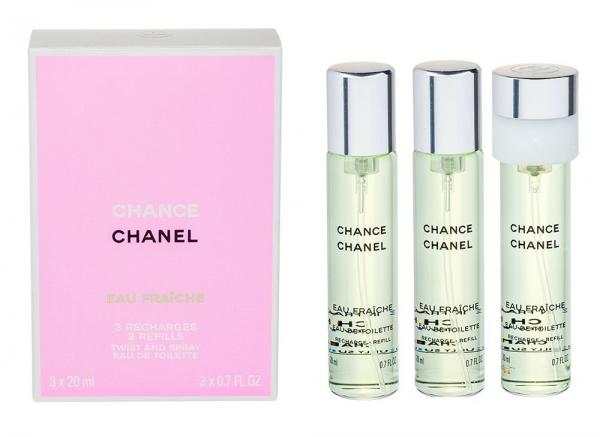 Chanel Chance Eau Fraiche (W) 3x20ml, Toaletná voda Náplň