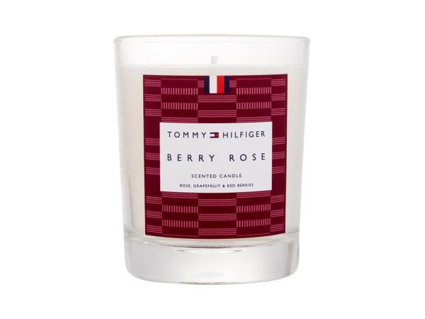 Tommy Hilfiger Scented Candle Berry Rose (U) 180g, Vonná sviečka