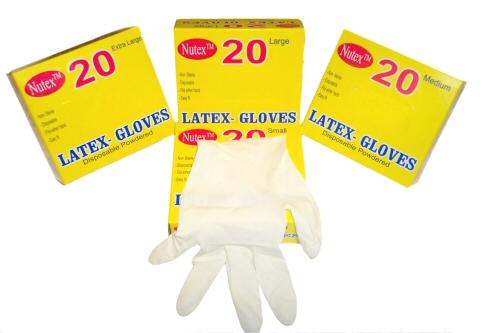 Jednorázové Latexové rukavice Veľkosť S 20ks