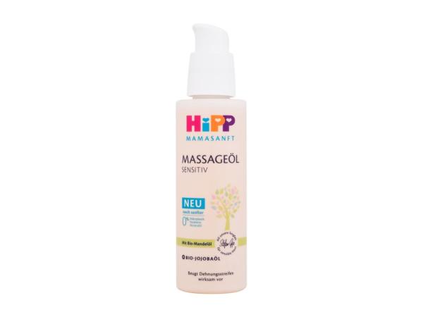 Hipp Massage Oil Sensitive Mamasanft (W)  100ml, Proti celulitíde a striám