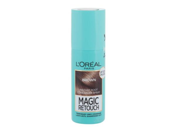 L'Oréal Paris Magic Retouch Instant Root Concealer Spray Brown (W) 75ml, Farba na vlasy
