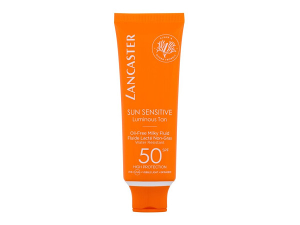 Lancaster Sun Sensitive Oil-Free Milky Fluid (U) 50ml, Opaľovací prípravok na tvár SPF50