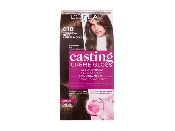 L'Oréal Paris Casting Creme Gloss 618 Vanilla Mocha (W) 48ml, Farba na vlasy