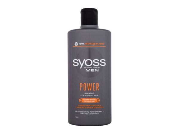 Syoss Power Shampoo Men (M)  440ml, Šampón
