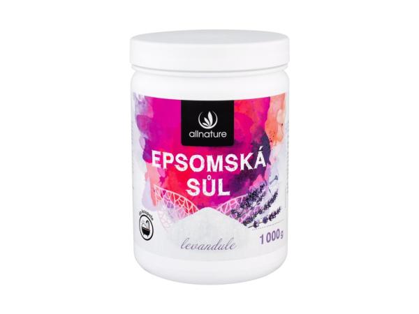 Allnature Epsom Salt Lavender (U) 1000g, Kúpeľová soľ