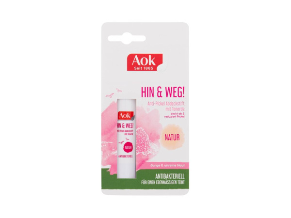 Aok There & Away Anti-Blemish Concealer Stick (W) 3,2g, Lokálna starostlivosť