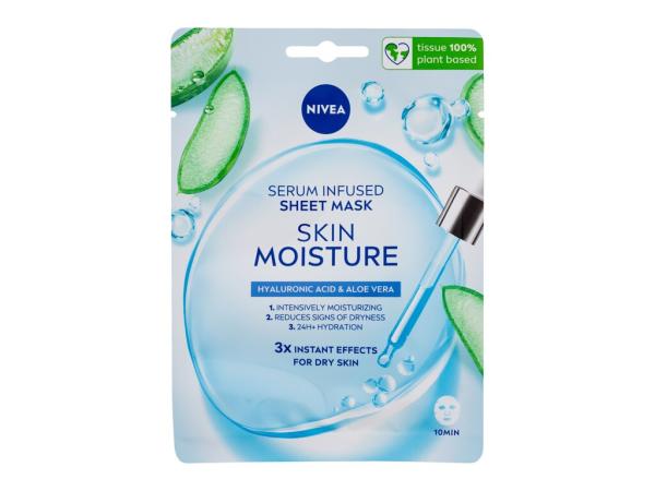 Nivea Skin Moisture Serum Infused Sheet Mask (W) 1ks, Pleťová maska