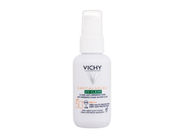 Vichy Capital Soleil UV-Clear Anti-Imperfections Water Fluid (W) 40ml, Opaľovací prípravok na tvár SPF50+