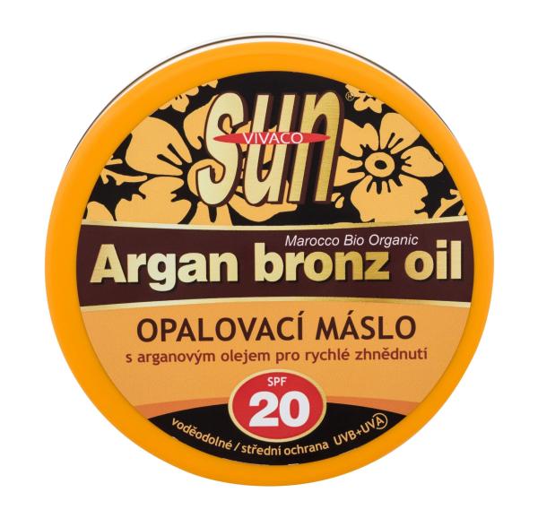 Vivaco Sun Argan Bronz Oil Suntan Butter (U) 200ml, Opaľovací prípravok na telo SPF20
