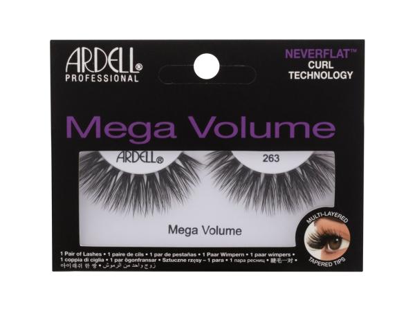 Ardell Mega Volume 263 Black (W) 1ks, Umelé mihalnice