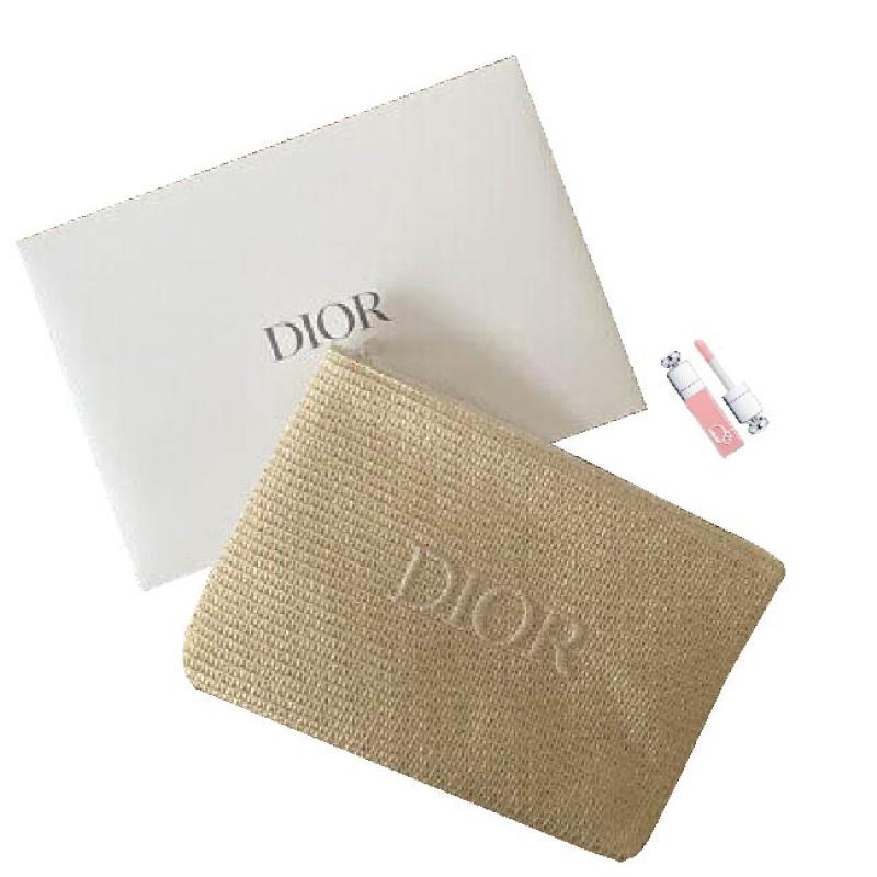 Christian Dior Pouch + Addict Gloss Mini Pink 2ml, Kozmetická Taška a Lesk na Pery