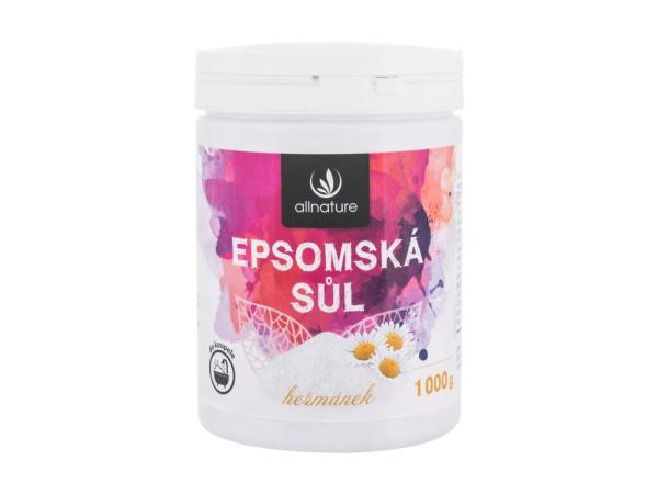 Allnature Epsom Salt Chamomile (U) 1000g, Kúpeľová soľ