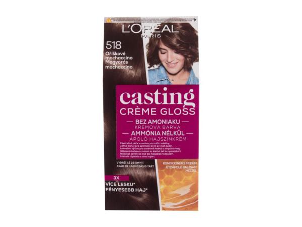 L'Oréal Paris Casting Creme Gloss 518 Hazelnut Mochaccino (W) 48ml, Farba na vlasy