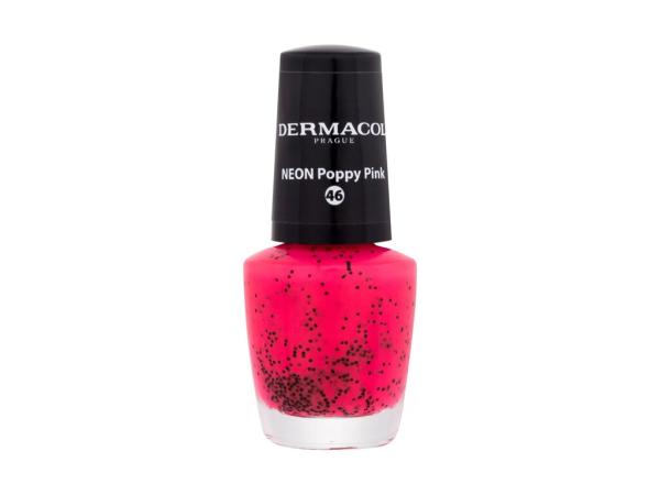 Dermacol Neon 46 Poppy Pink (W) 5ml, Lak na nechty