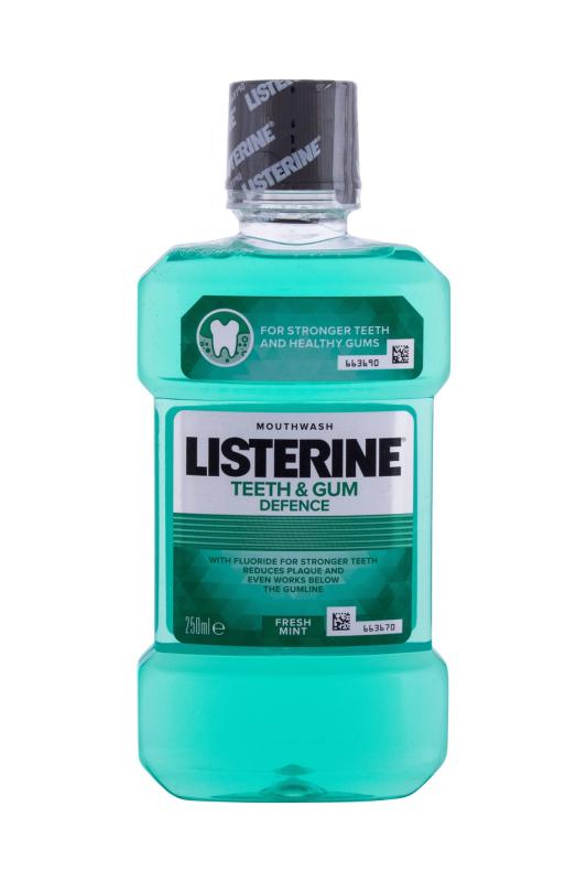 Listerine Teeth & Gum Defence Defence Fresh Mint Mouthwash (U) 250ml, Ústna voda