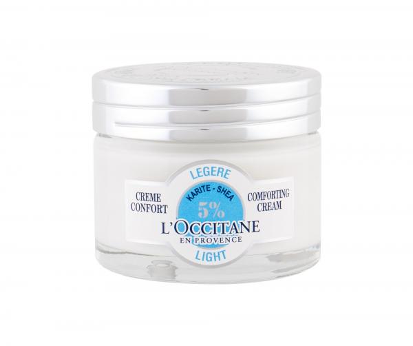 L'Occitane Shea Butter Light Comforting Cream (W) 50ml, Denný pleťový krém