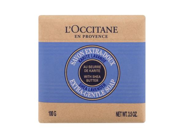 L'Occitane Shea Butter Lavender Extra-Gentle Soap (W) 100g, Tuhé mydlo