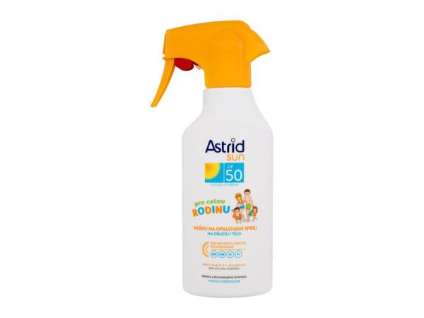 Astrid Sun Family Milk Spray (U) 270ml, Opaľovací prípravok na telo SPF50