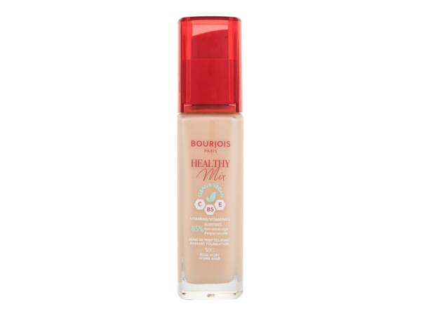 BOURJOIS Paris Healthy Mix Clean & Vegan Radiant Foundation 50C Rose Ivory (W) 30ml, Make-up