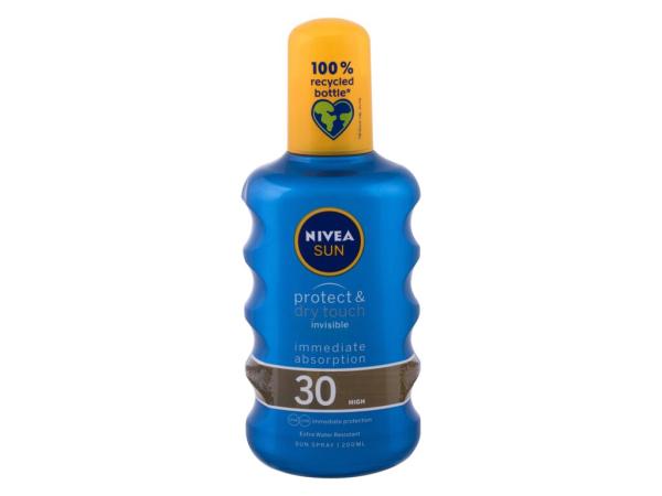 Nivea Sun Protect & Dry Touch Invisible Spray (U) 200ml, Opaľovací prípravok na telo SPF30