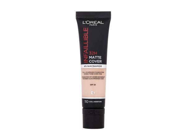 L'Oréal Paris Infaillible 32H Matte Cover 110 (W) 30ml, Make-up SPF25