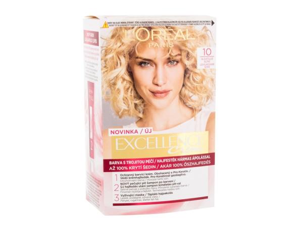 L'Oréal Paris Excellence Creme Triple Protection 10 Lightest Ultimate Blonde (W) 48ml, Farba na vlasy