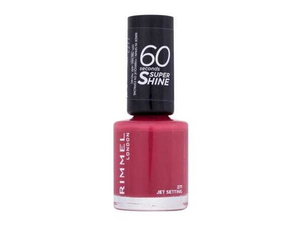 Rimmel London 60 Seconds Super Shine 271 Jet Setting (W) 8ml, Lak na nechty