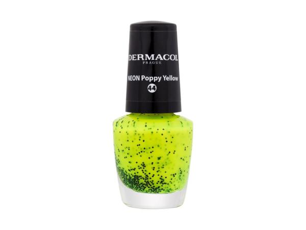 Dermacol Neon 44 Poppy Yellow (W) 5ml, Lak na nechty